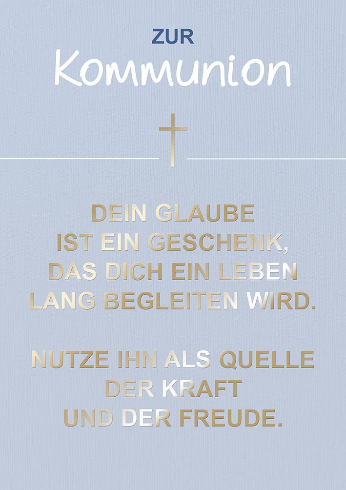 Kommunionskarte „Dein Glaube ist ein Geschenk“