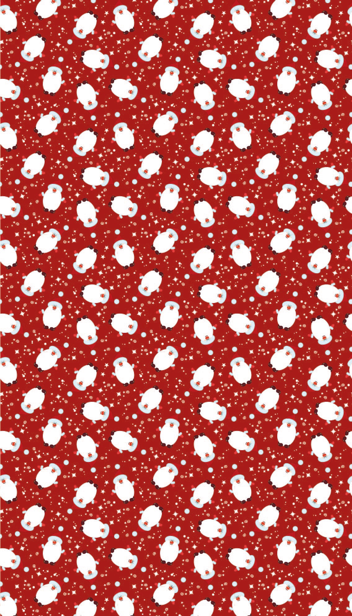 Weihnachtsgeschenkpapier „Little Nick rot“