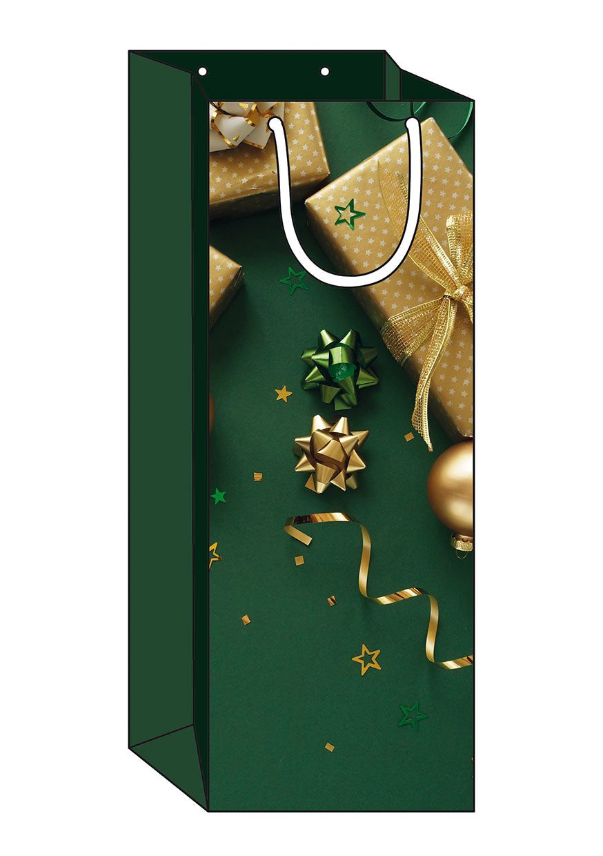 Weihnachts-Flaschentasche-Paeckchen