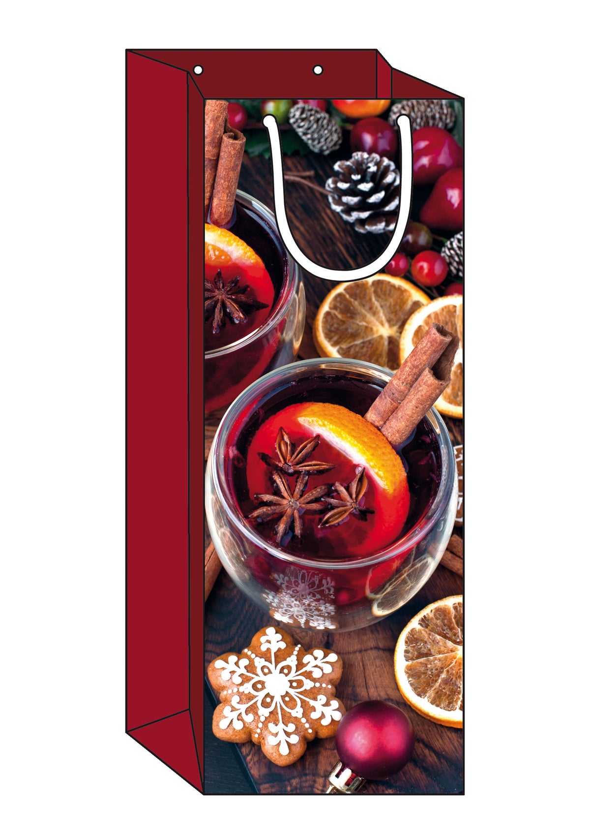 Weihnachts-Flaschentasche-Punsch