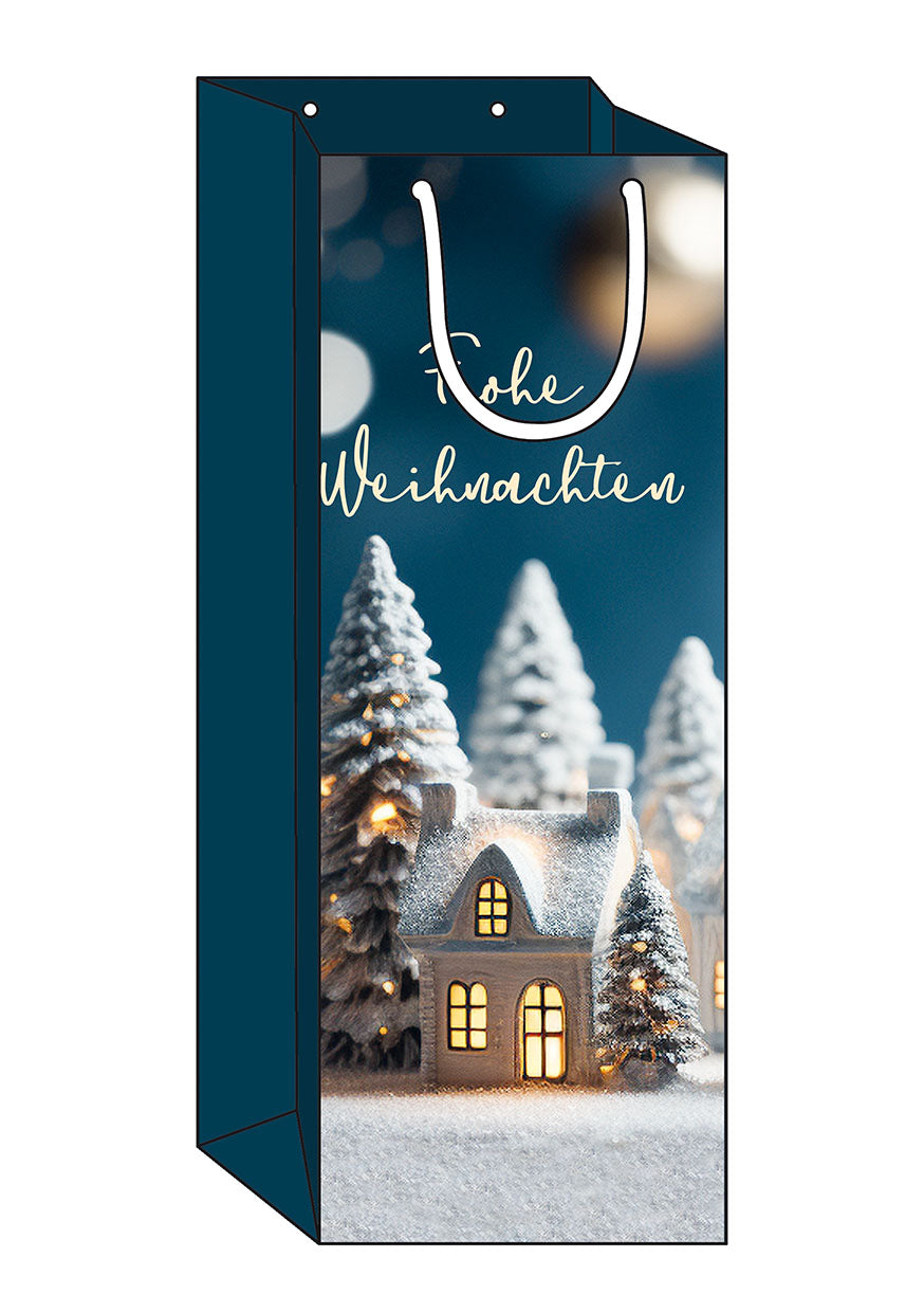 Weihnachts-Flaschentasche-Landschaft