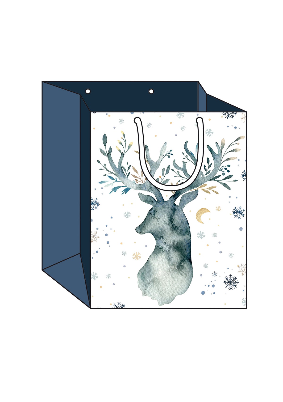Weihnachtstasche-M-Hirsch