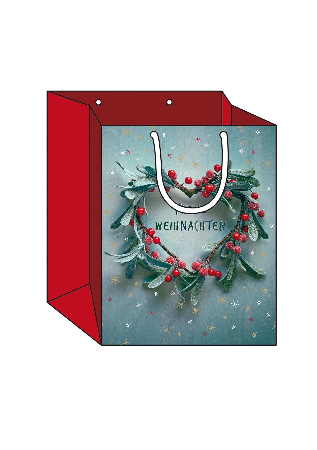 Weihnachtstasche-L-Herzkranz