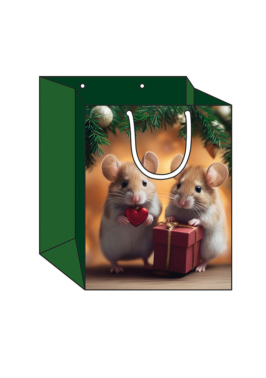 Weihnachtstasche-L-Hamster-Paerchen
