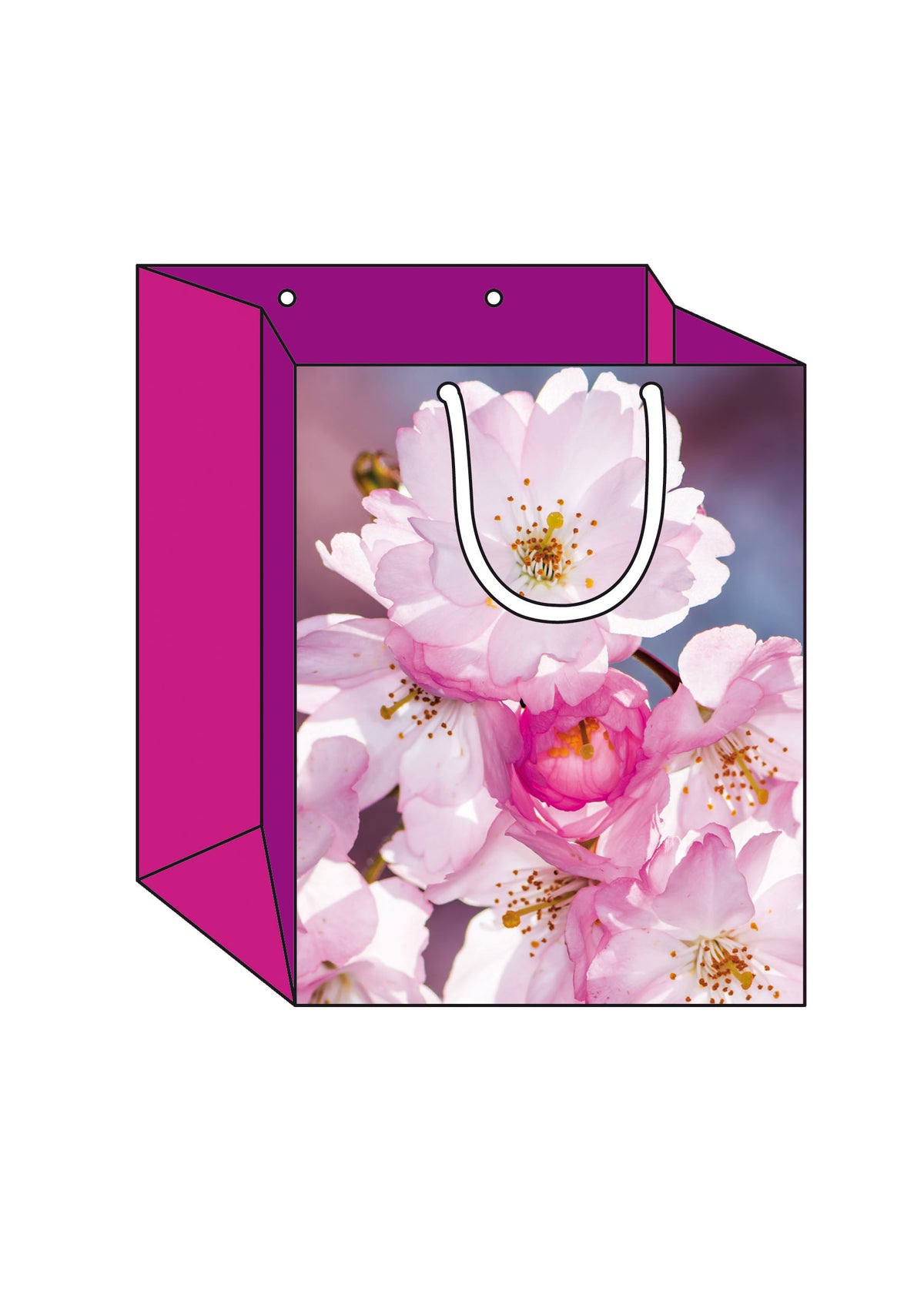 Tasche-M-Kirschbluete