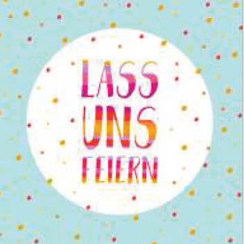 Servietten „Lass uns feiern“
