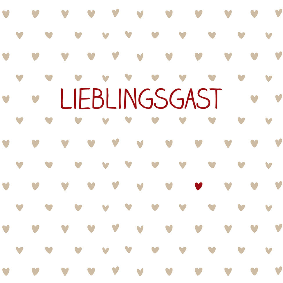 Servietten „Lieblingsgast“