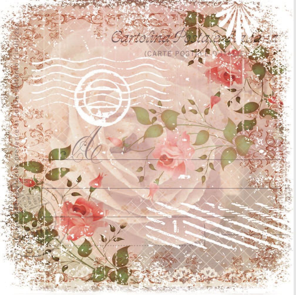 Servietten „Vintage Rosen“