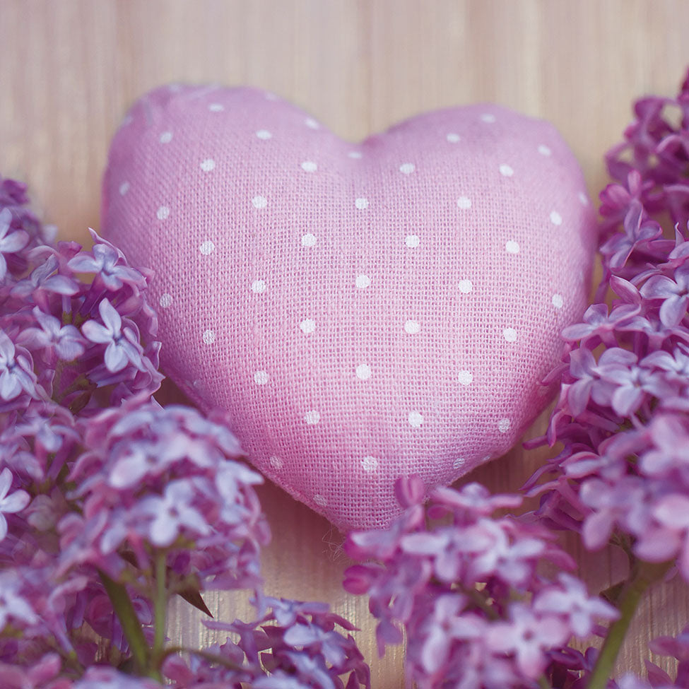 Servietten „Lavendel Herz“