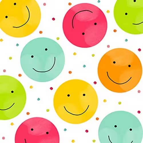 Servietten 25 × 25 cm „Smileys“