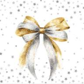 Servietten „Sterne gold silber“