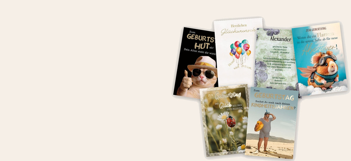Grußkarten vom Weber Glückwunschkarten Verlag